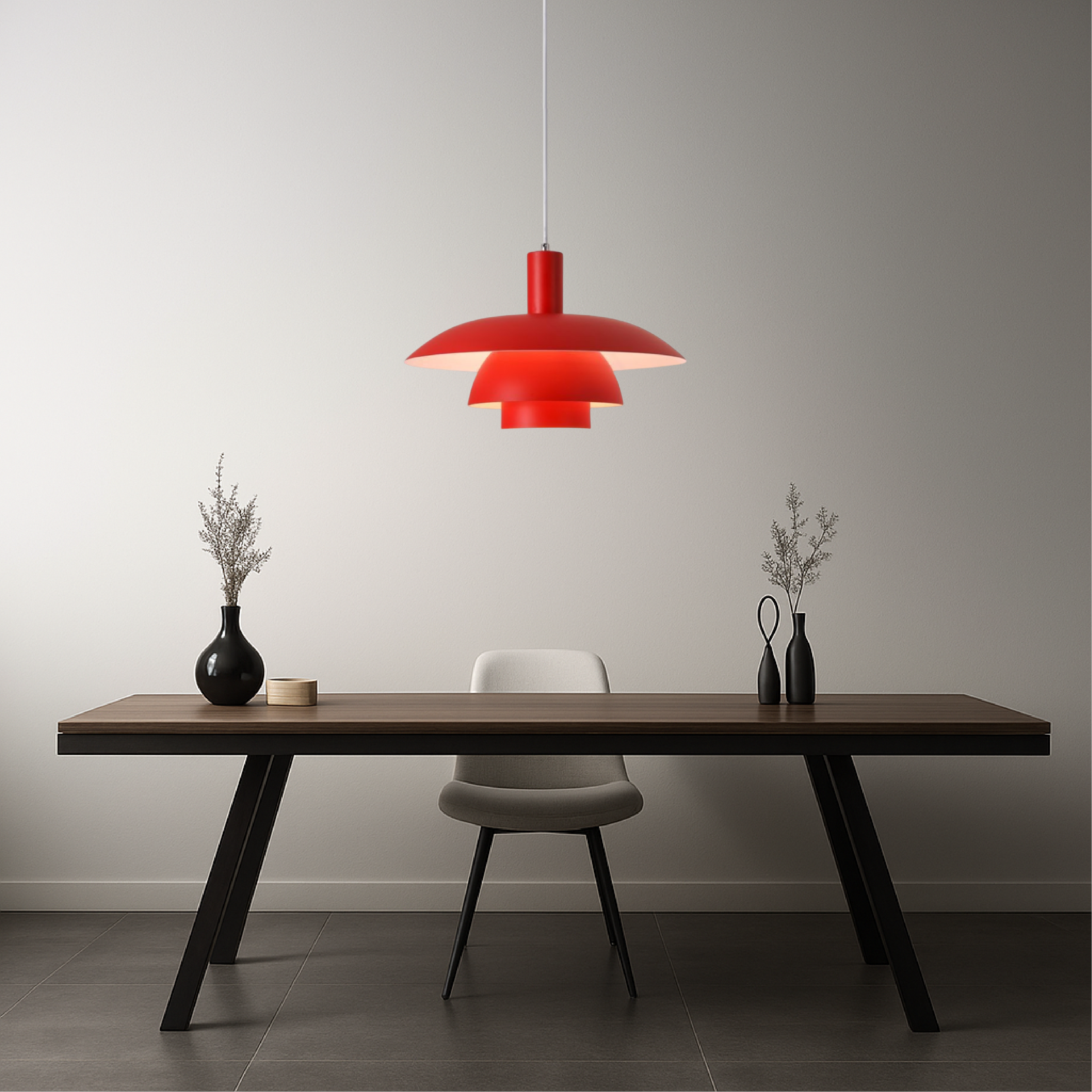 Pendant Light – Scandinavian Danish Style LED Hanging Lamp