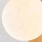 Wall Light – LED Walnut & Wood Globe Lamp