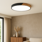 Ceiling Light -  Wooden Nordic LED Flush Mount Lamp