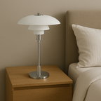 Table Lamp – Scandinavian Danish Designer LED Glass & Iron Lamp