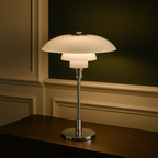 Table Lamp – Scandinavian Danish Designer LED Glass & Iron Lamp