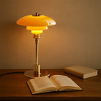 Table Lamp – Scandinavian Danish Designer LED Glass & Iron Lamp