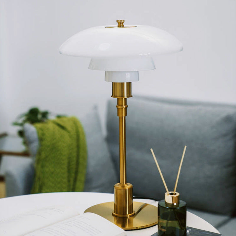 Table Lamp – Scandinavian Danish Designer LED Glass & Iron Lamp
