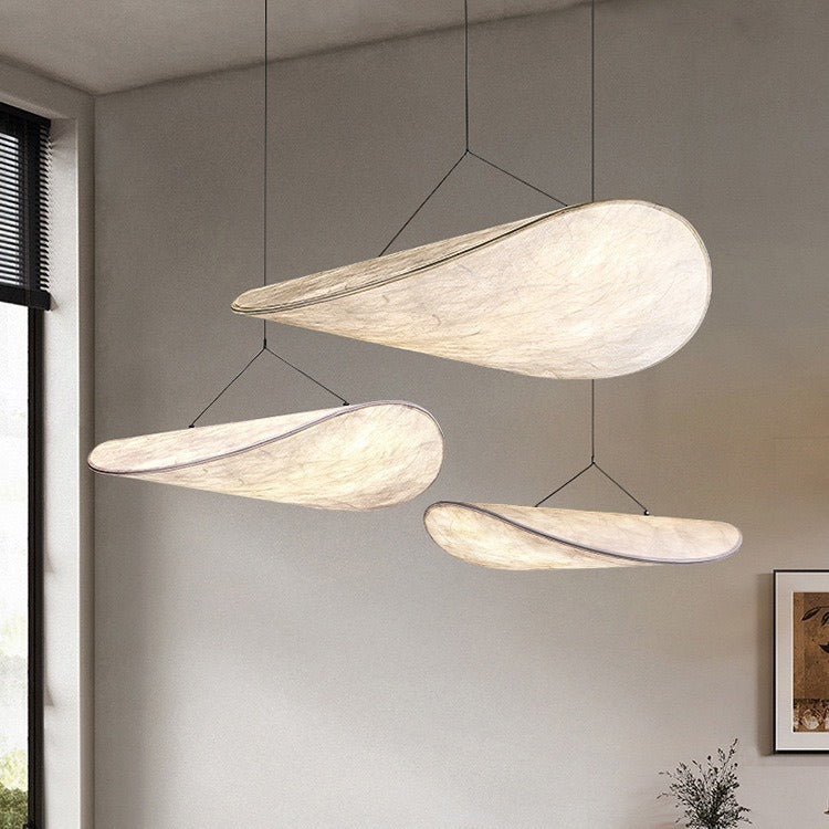 Pendant Light Japandi – Silk LED Hanging Lamp