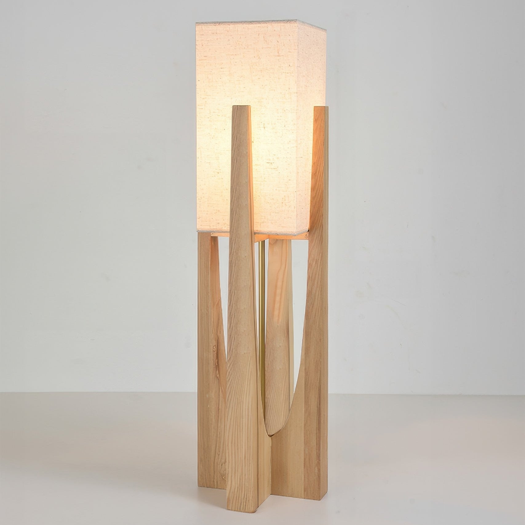 Floor Lamp – Japanese Wooden Walnut Modern LED Standing Lamp