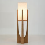Floor Lamp – Japanese Wooden Walnut Modern LED Standing Lamp