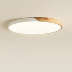 Ceiling Light -  Wooden Nordic LED Flush Mount Lamp