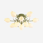 Ceiling Light – Floral LED Lily Lamp in Cream Finish