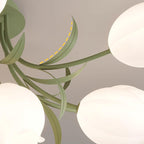 Ceiling Light – Floral LED Lily Lamp in Cream Finish