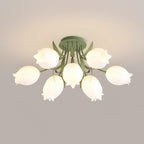 Ceiling Light – Floral LED Lily Lamp in Cream Finish