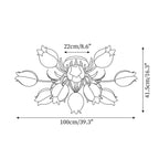 Ceiling Light – Floral LED Lily Lamp in Cream Finish