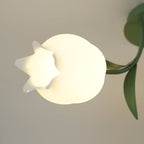 Ceiling Light – Floral LED Lily Lamp in Cream Finish
