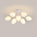 Ceiling Light – Floral LED Lily Lamp in Cream Finish