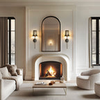 Lamp Shades – Black Metal Tree Engraved Decorative Shades (Set of 2)